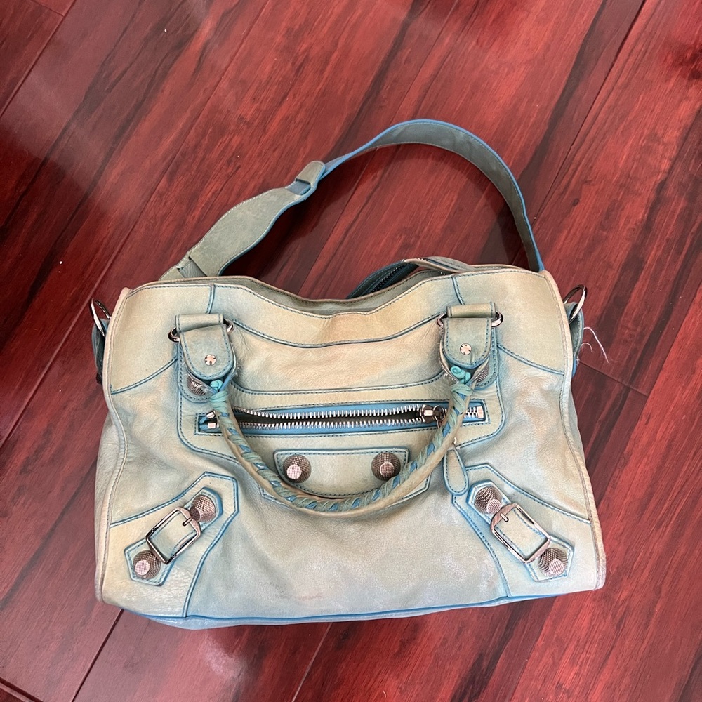 Balenciaga Light Blue Shoulder Bag